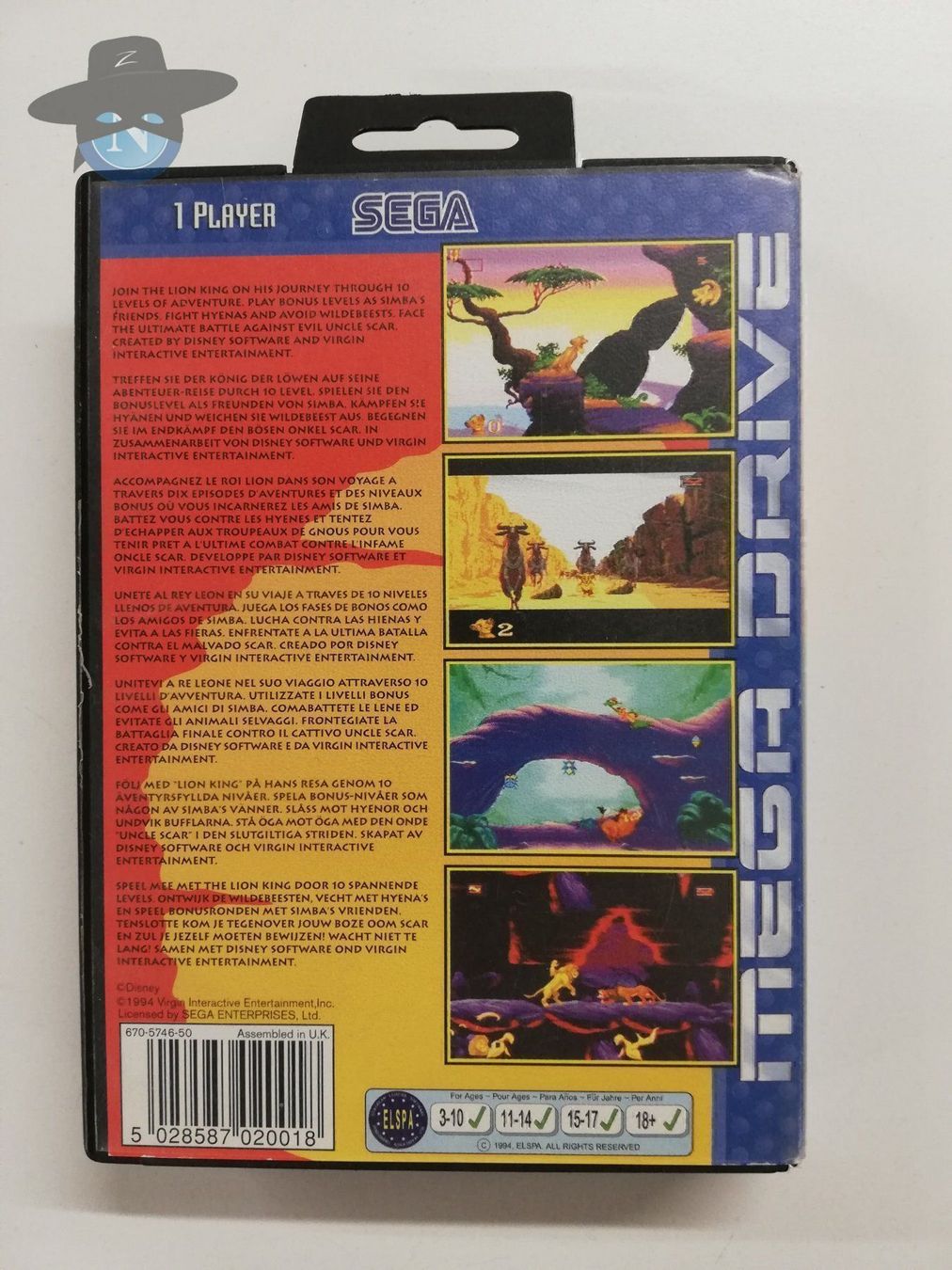 Sega Giochi: Löwenkönig - Lion King / Sega Mega Drive – Usato da St. Gallen venduto da zorro_dc 1