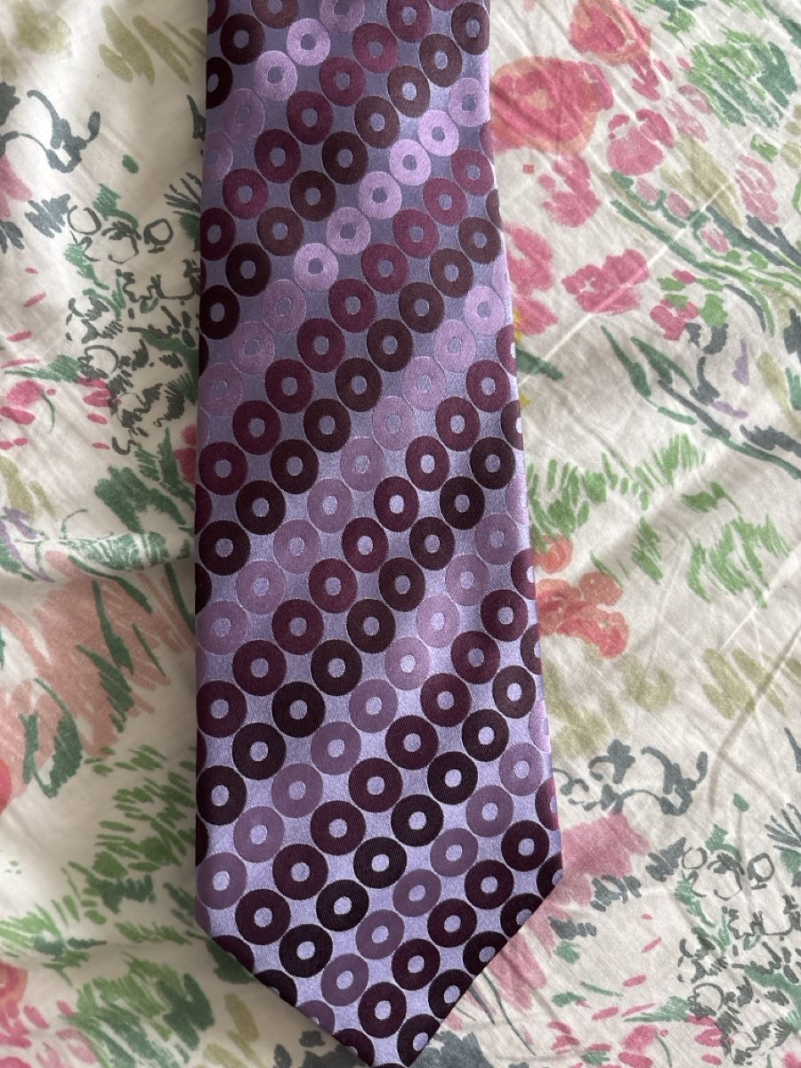 Cravatte: Luxury Tie John Lewis Purple Patterned Hand Made Accessory – Usato da Basel venduto da sid160 5