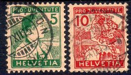 SERIE PRO JUVENTUTE 1915 GESTEMPELT ERHALT SIEHE SCAN - H90