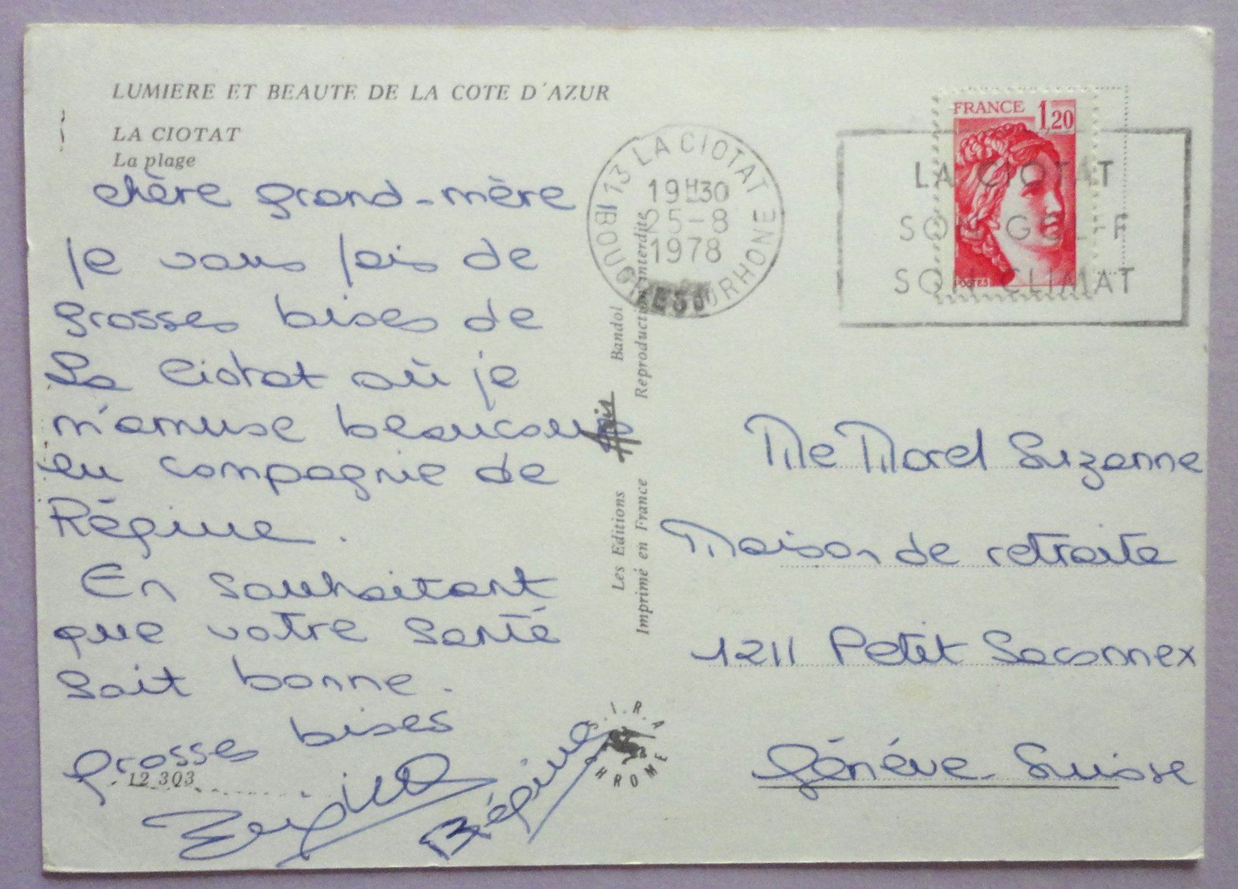 Cartoline postali: La Ciotat - La plage – Usato da Fétigny venduto da Billy2miny 1