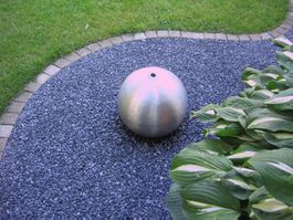 Metallkugelbrunnen Garten Dekoration