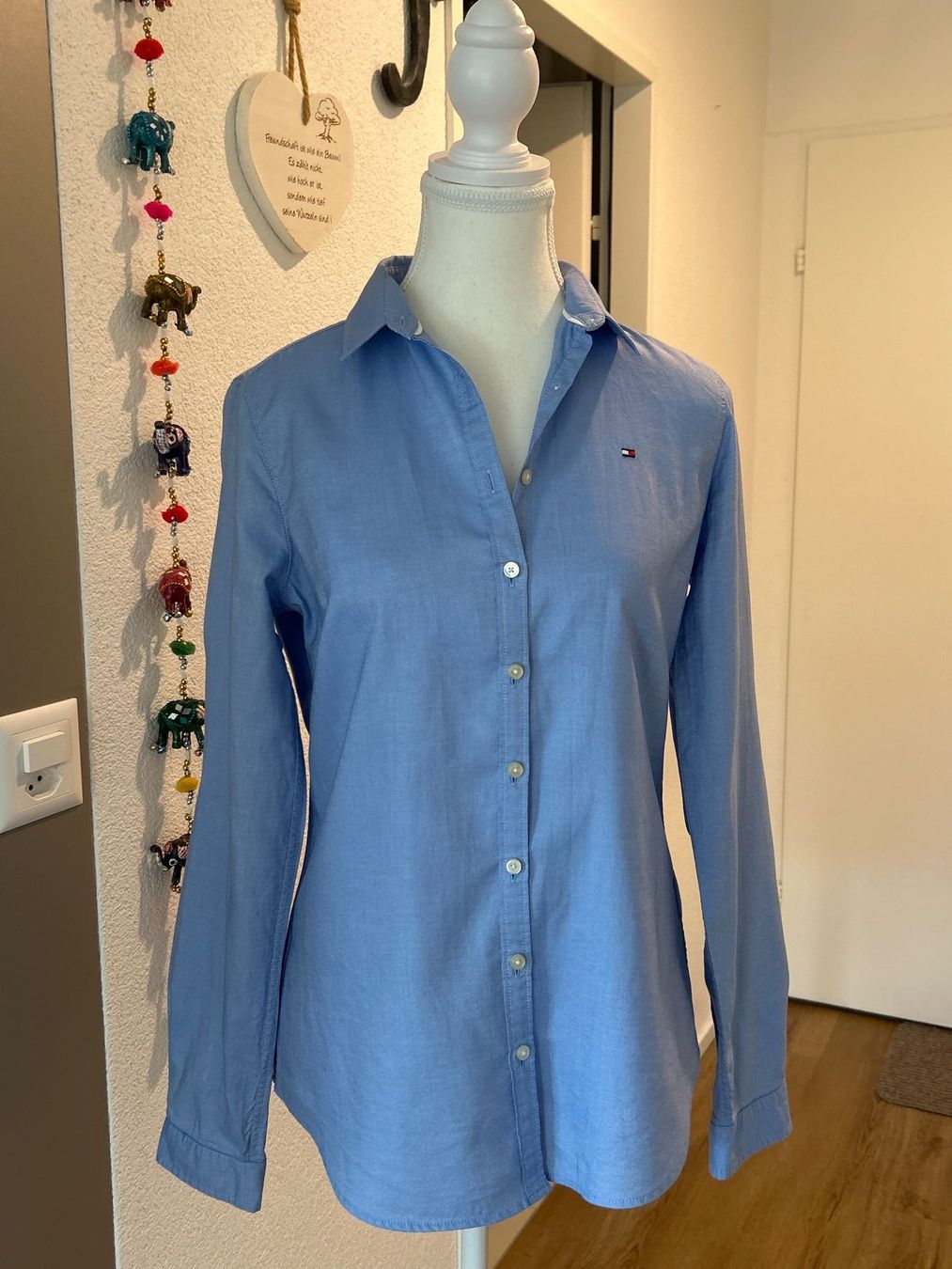 Tommy Hilfiger Camicette: Damen Bluse hellblau von Tommy Hilfiger Grösse 6 – Usato da Brunnen venduto da Nala2929