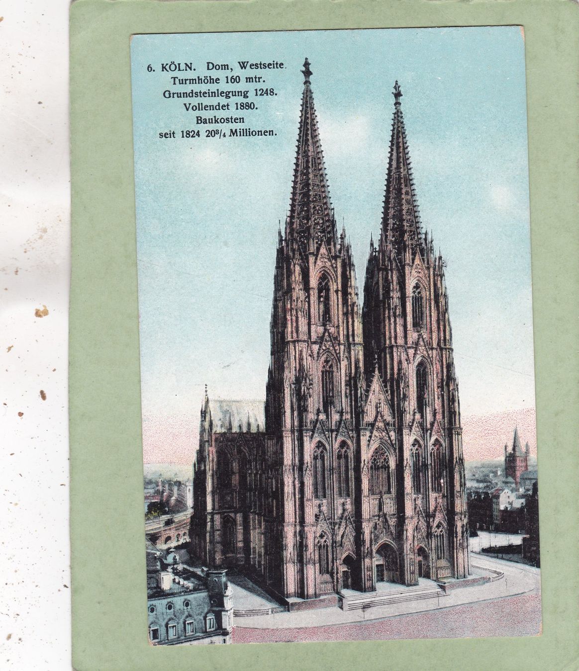 Cartoline postali: Deutschland Köln Dom 1914 – Usato da Herisau venduto da Lisegrat2008