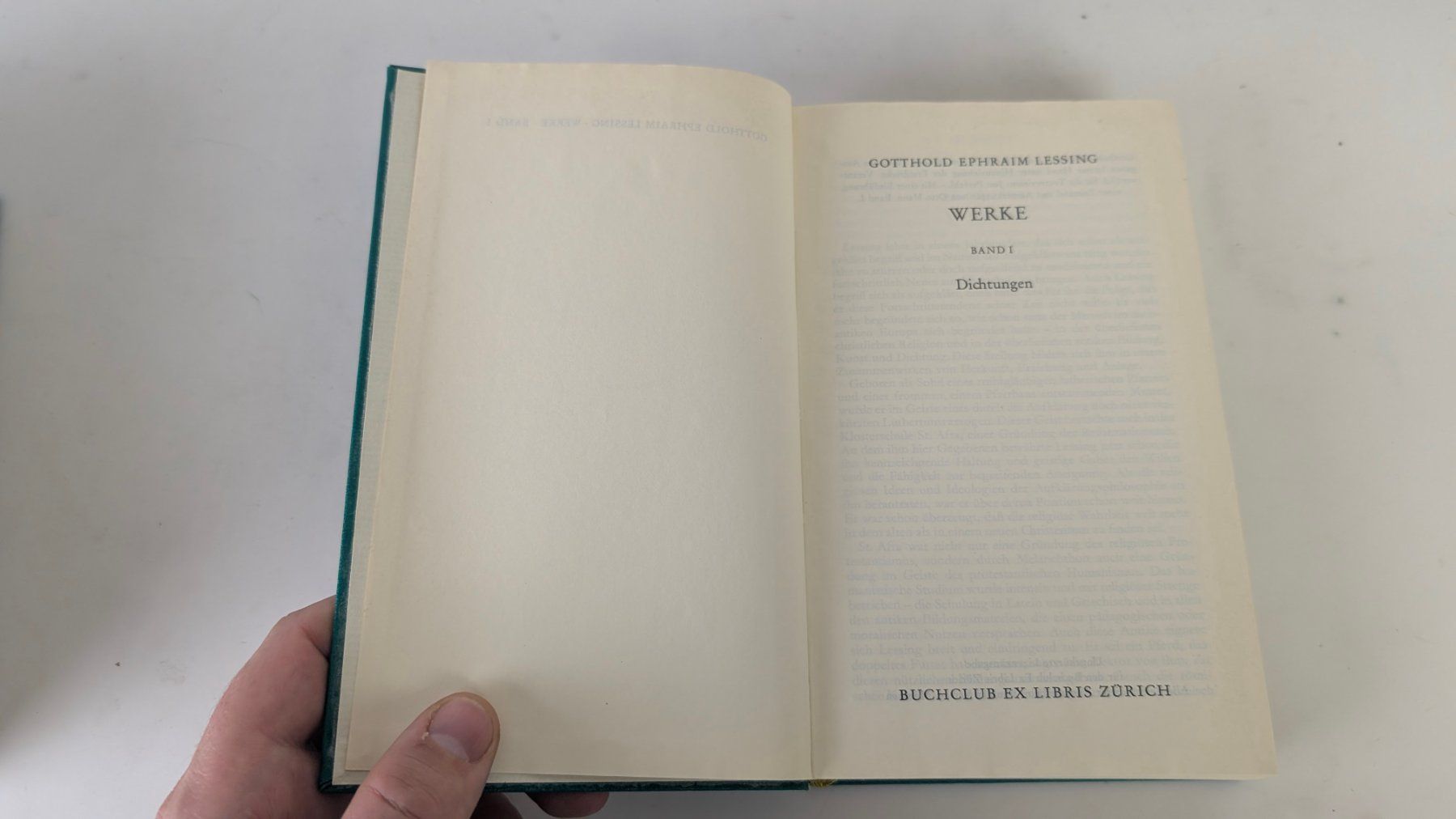 Bücher: Lessing Werke in 3 Bänden, ca. 1974 Gotthold E. Lessing – Gebraucht aus Zürich von 1.Simon 5