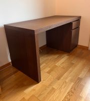 Schreibtisch MALM, braun, 140x65 cm