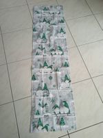 4 Tischläufer mit Weihnachtsgnomen grau/grün