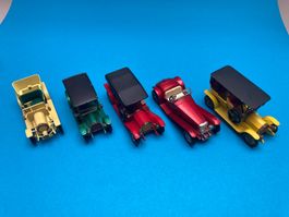 5 Stück, Modellautos, Matchbox und By Lesney