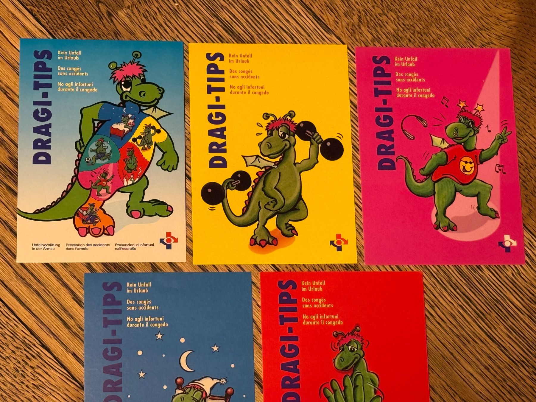 Cartoline postali: 7 Postkarten Unfallverhütung in der Schweizer Armee – Nuovo (secondo la descrizione) da Brütten venduto da Hst1 1