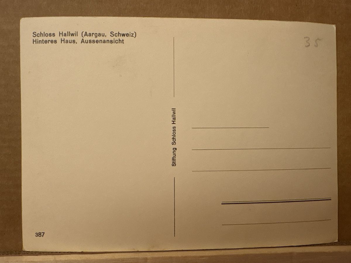 Cartoline postali: AK Schloss Hallwil – Usato da Rümlang venduto da Kartenpost1 1