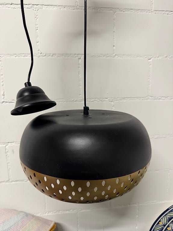 Lampadari & plafoniere: Moderne Hängelampe schwarz/gold Micasa – Usato da Untersiggenthal venduto da ibokisa