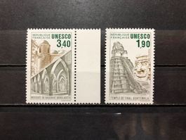 Paire UNESCO Neufs** 1986
