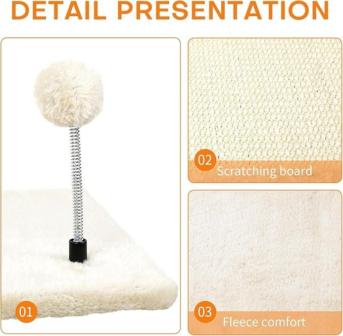 Tiragraffi: Katzen kletterwand Set,4-Teiliges  Katzenmöbel (Hellgrau) – Nuovo e nell'imballaggio originale da Oberentfelden venduto da Sch_md58 4