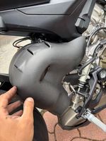 Karbon Krümmer Abdeckung Ducati V4