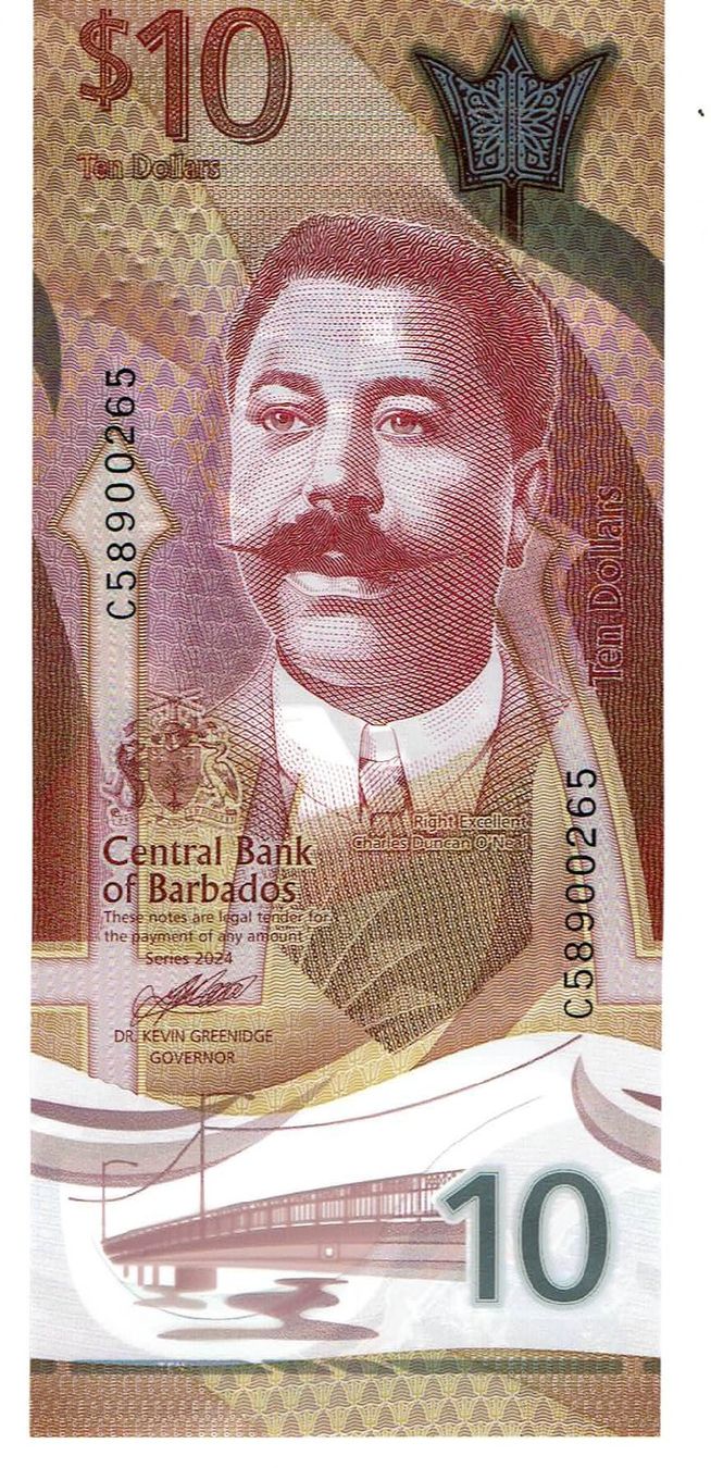 Banconote: Barbados 10 Dollars Polymer P-82 UNZ – Nuovo (secondo la descrizione) da Steffisburg venduto da ber_8htf