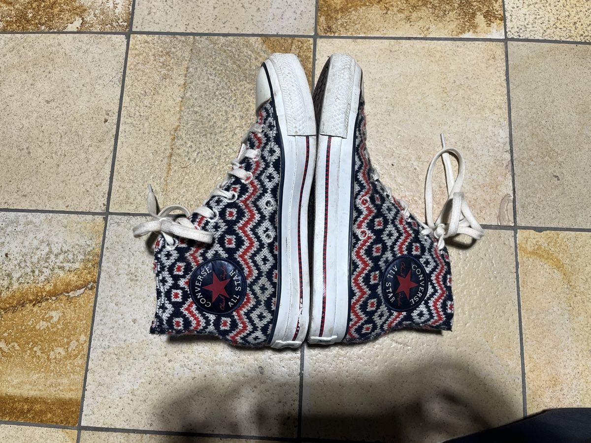 Converse Scarpe da uomo: Converse All Star mit einzigartigem Strickmuster – Usato da Riehen venduto da Louloulila 3