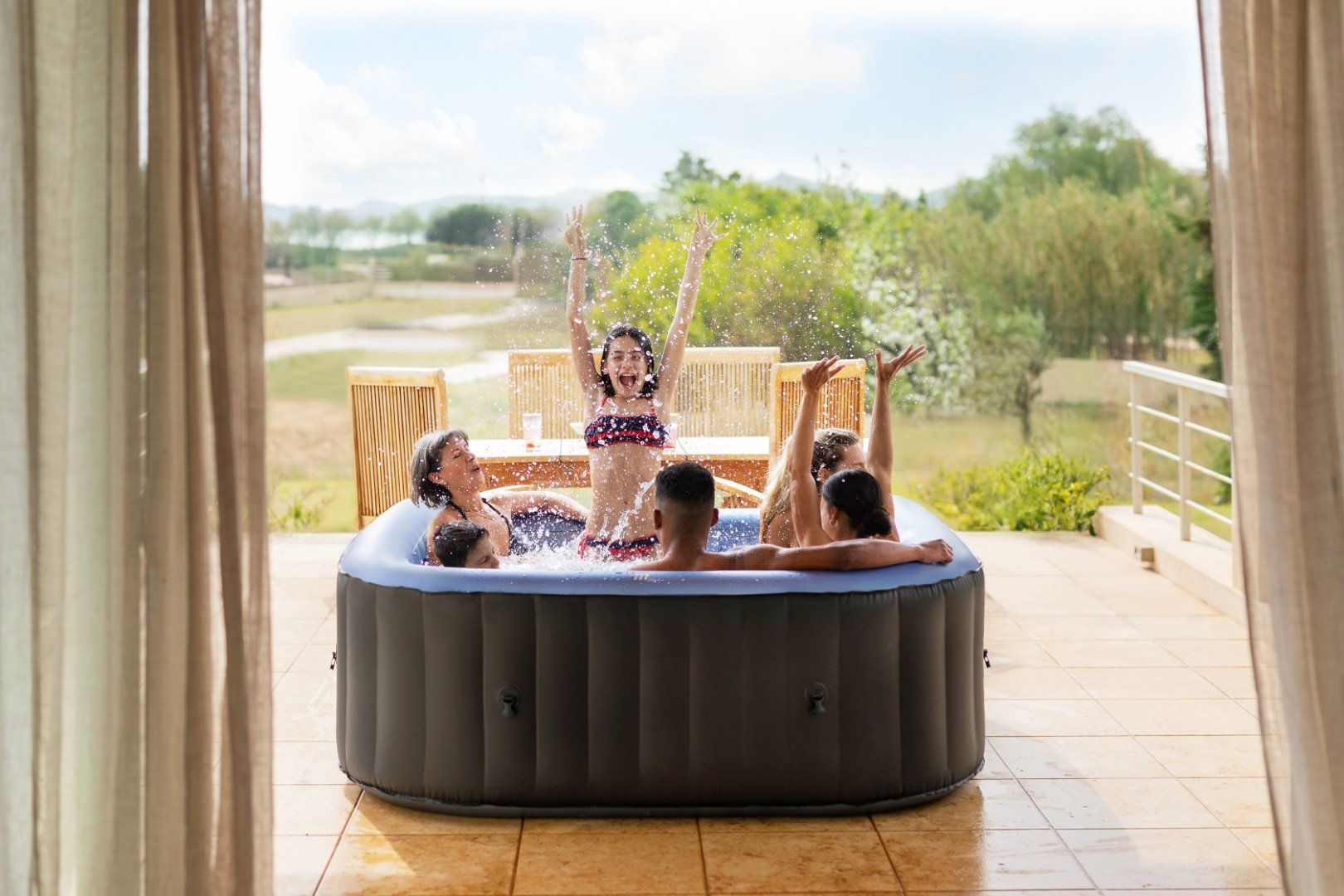 Whirlpool: MSpa Whirlpool Tekapo, 185x185x68cm – Nuovo e nell'imballaggio originale da St. Marein venduto da trade-line-partner 4
