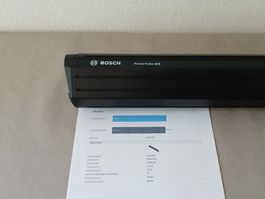 Bosch PowerTube 625 vertikal Akku - 604Wh 96.6% +Messbericht