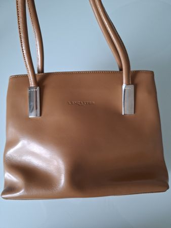 Sac à main Lancaster en cuir marron, très bon état