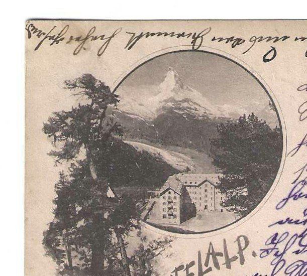 Ansichtskarten: RIFFELALP  VS, 1897  !! – Gebraucht aus Weinfelden von Fortuno 1