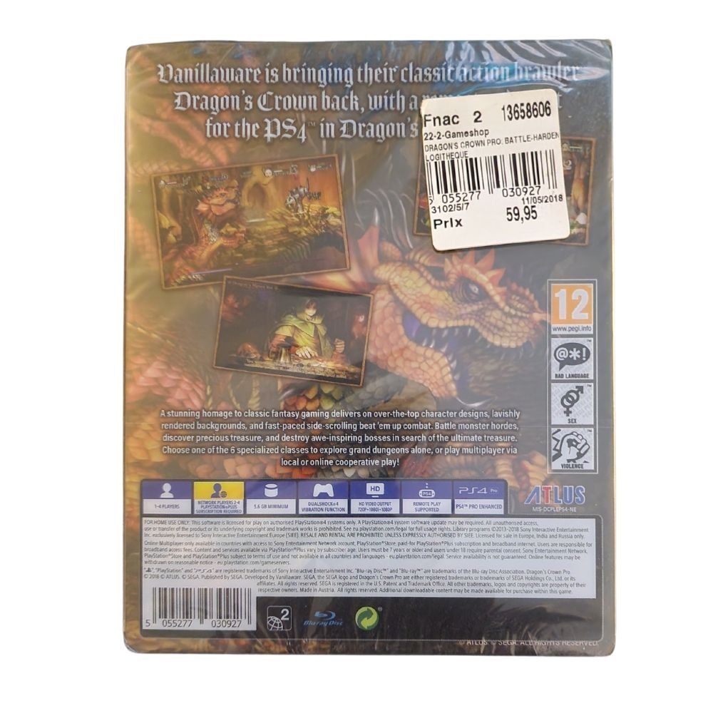 Giochi: Dragon Crown Pro Steelbook PS4 Sealed – Nuovo e nell'imballaggio originale da Genève venduto da Cardtreasure 1