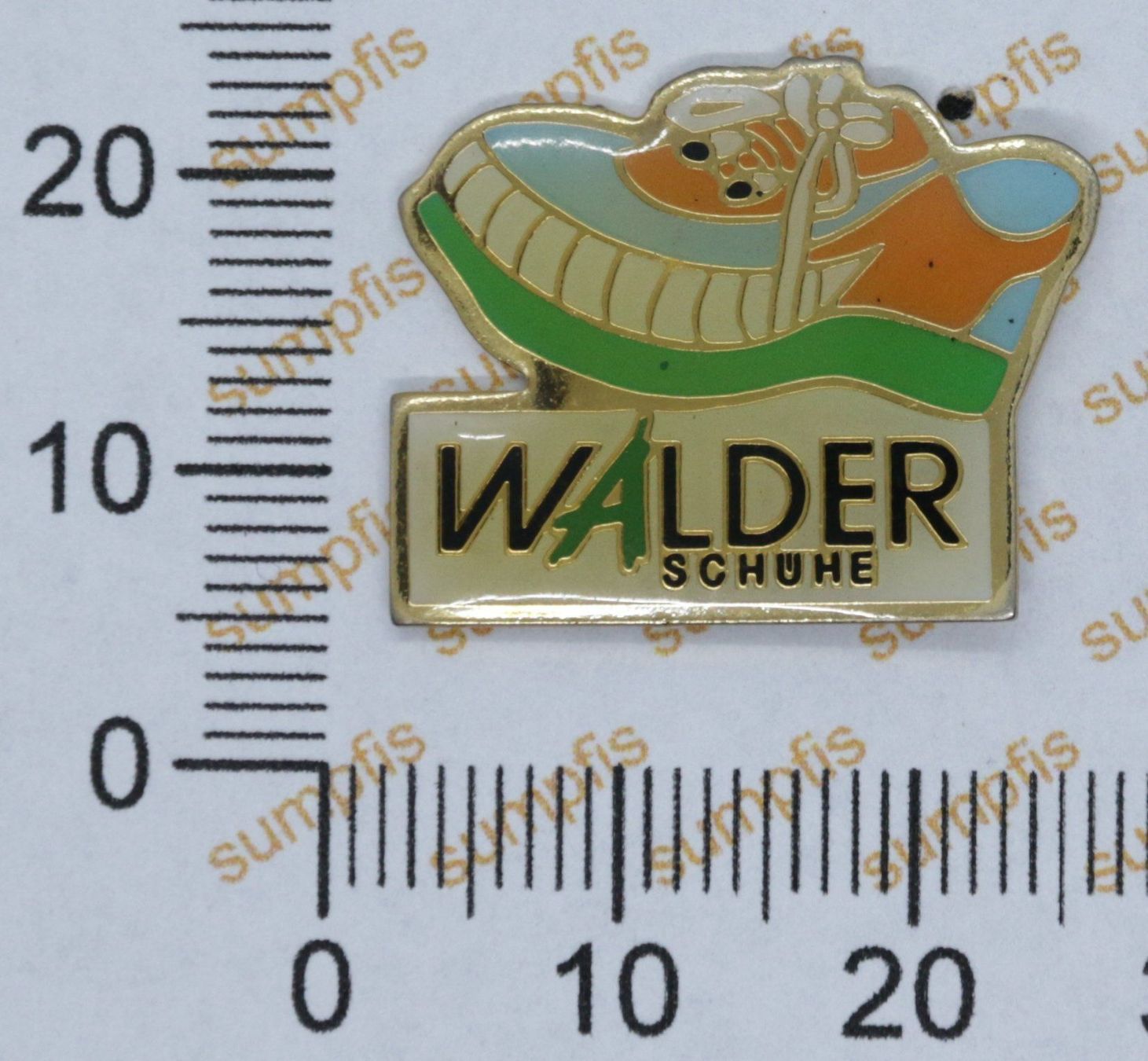 Placchette & Badge: Pin von Walder Schuhe, Schuhgeschäft – Usato da Winterthur venduto da sumpfis