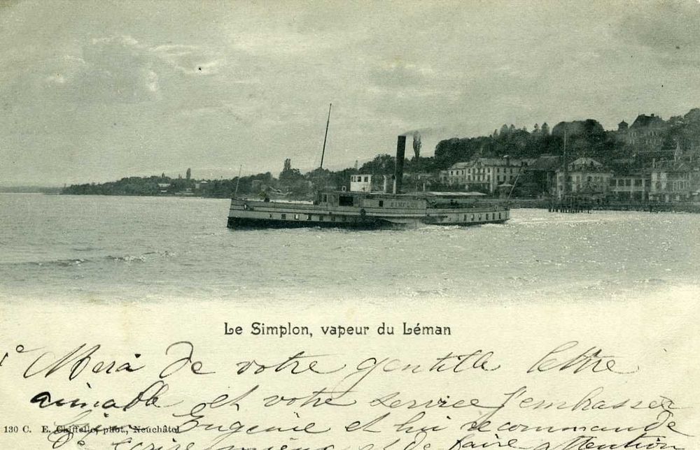 DS Simplon, Raddampfer, Lac Léman, Dampfschiff, Genfersee (Gebraucht ...
