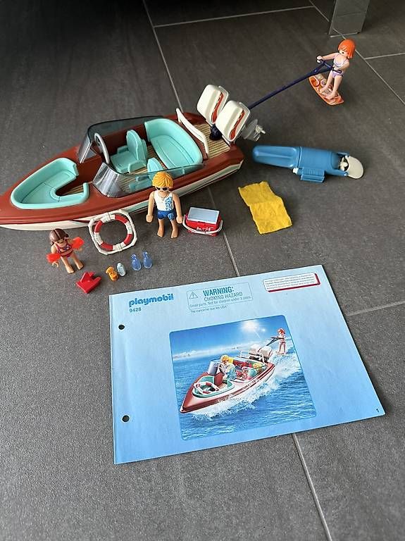 Playmobil Giocattoli: Playmobil 9428 Motorboot – Usato da Langendorf venduto da Mariposa61