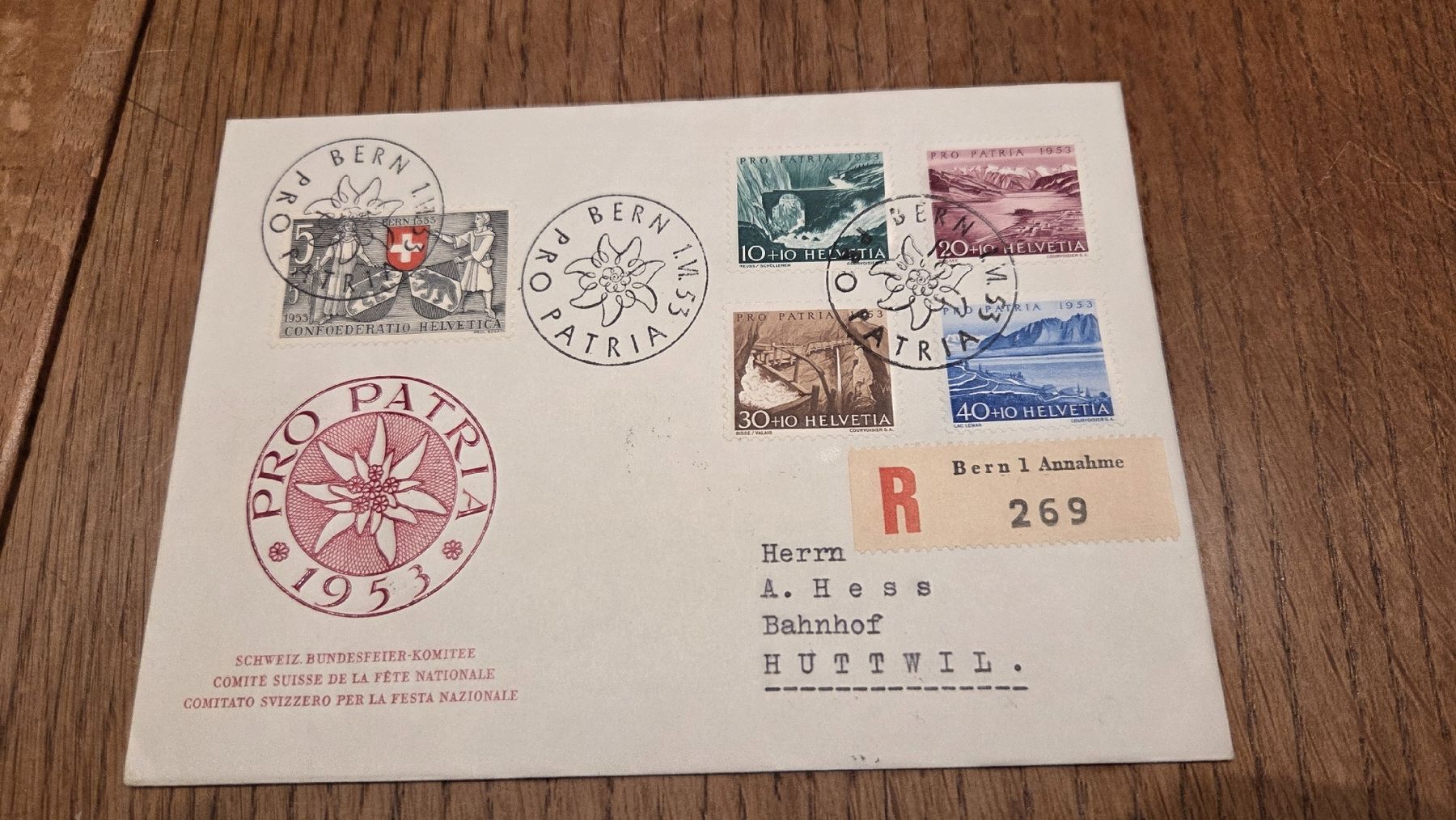Tutti i francobolli: 1953 FDC Pro Patria  – Usato da Arni AG venduto da Moth68