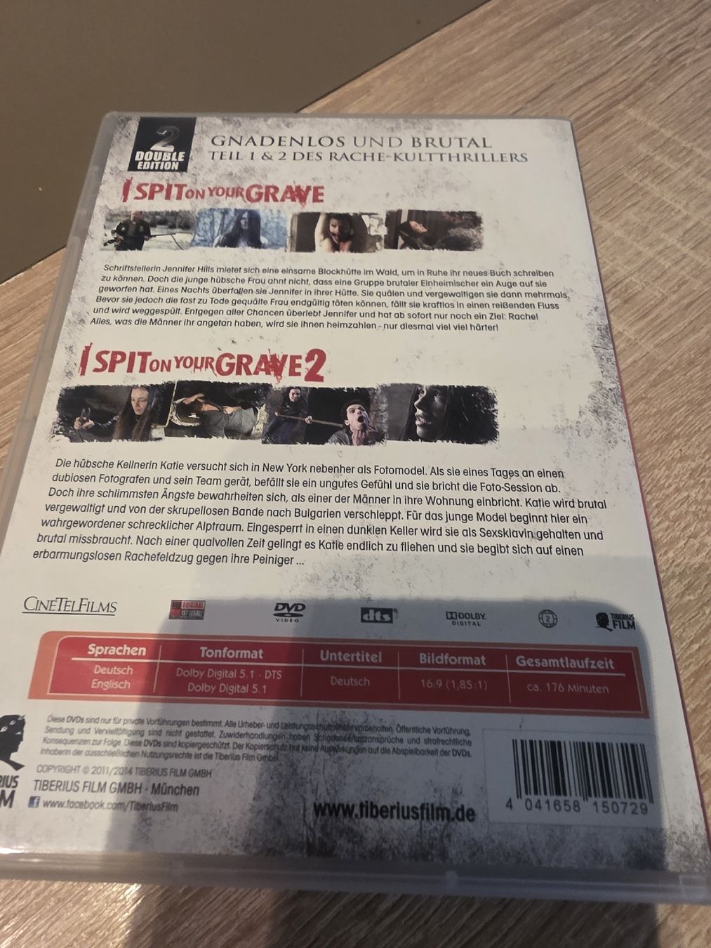 Tutti i DVDs: I Spit On Your Grave 1 & 2 Double Edition DVD – Usato da Madiswil venduto da Sandraho 1