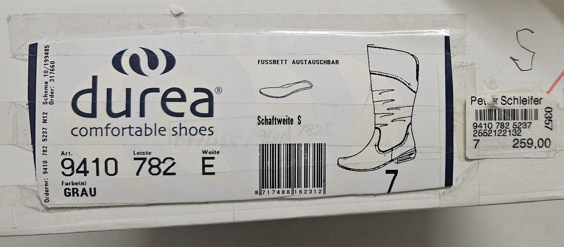 Scarpe da donna: Durea Lederstiefel Grau Grösse 40,5/41, Schaftweite S – Usato da Horgen venduto da ste_sy7h 6