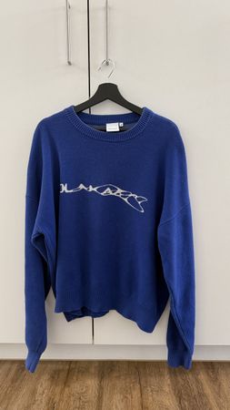 Ola Kala Pullover blau Gr. M mit Logo-Print