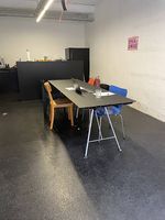 Alinea 240 x 74 cm Linoleum Schwarz matt