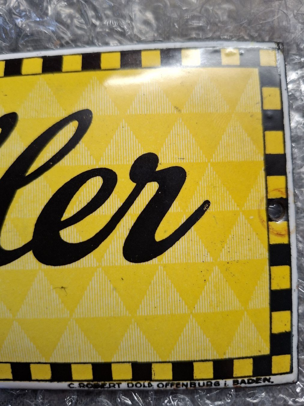 Schilder: Seltenes Emailschild "Dörffler" – Gebraucht aus Ipsach von jpbo 6