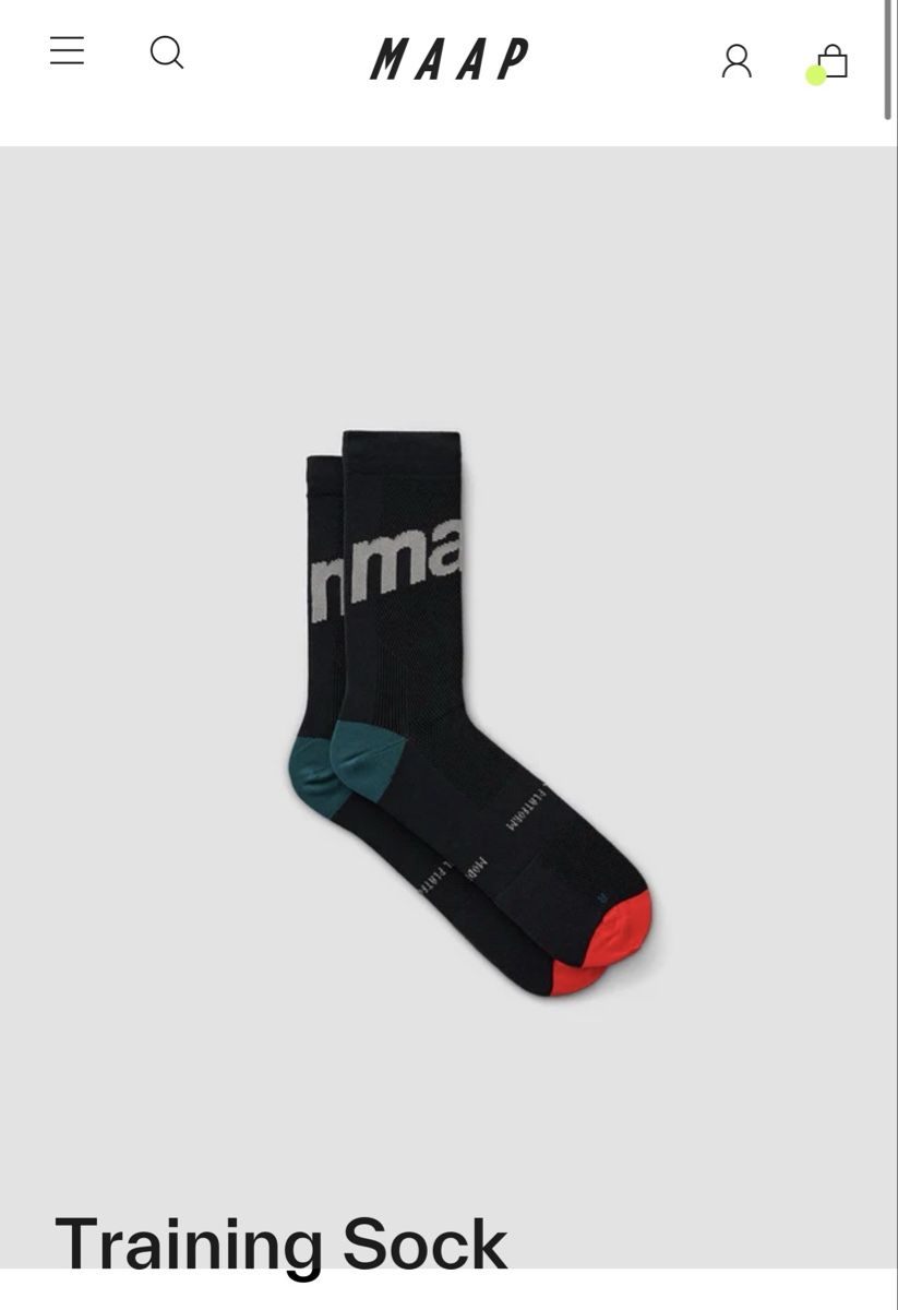 Calze: MAAP Training Sock schwarz Grösse S/M – Nuovo e nell'imballaggio originale da Bern venduto da WiederWert 1