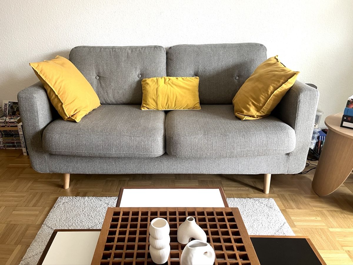 Divani: Canapé 2 places gris clair - Impeccable – Usato da Bernex venduto da alb_l9kf