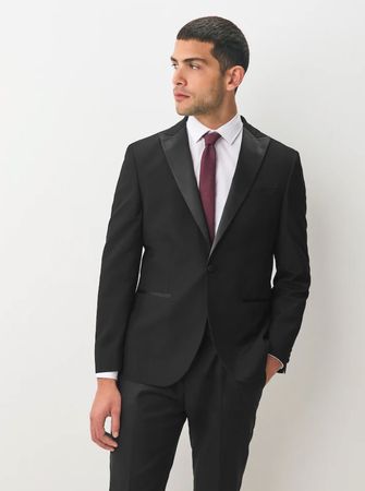 Herren Tuxedo Blazer 42R schwarz - von Reinigung & wie NEU!