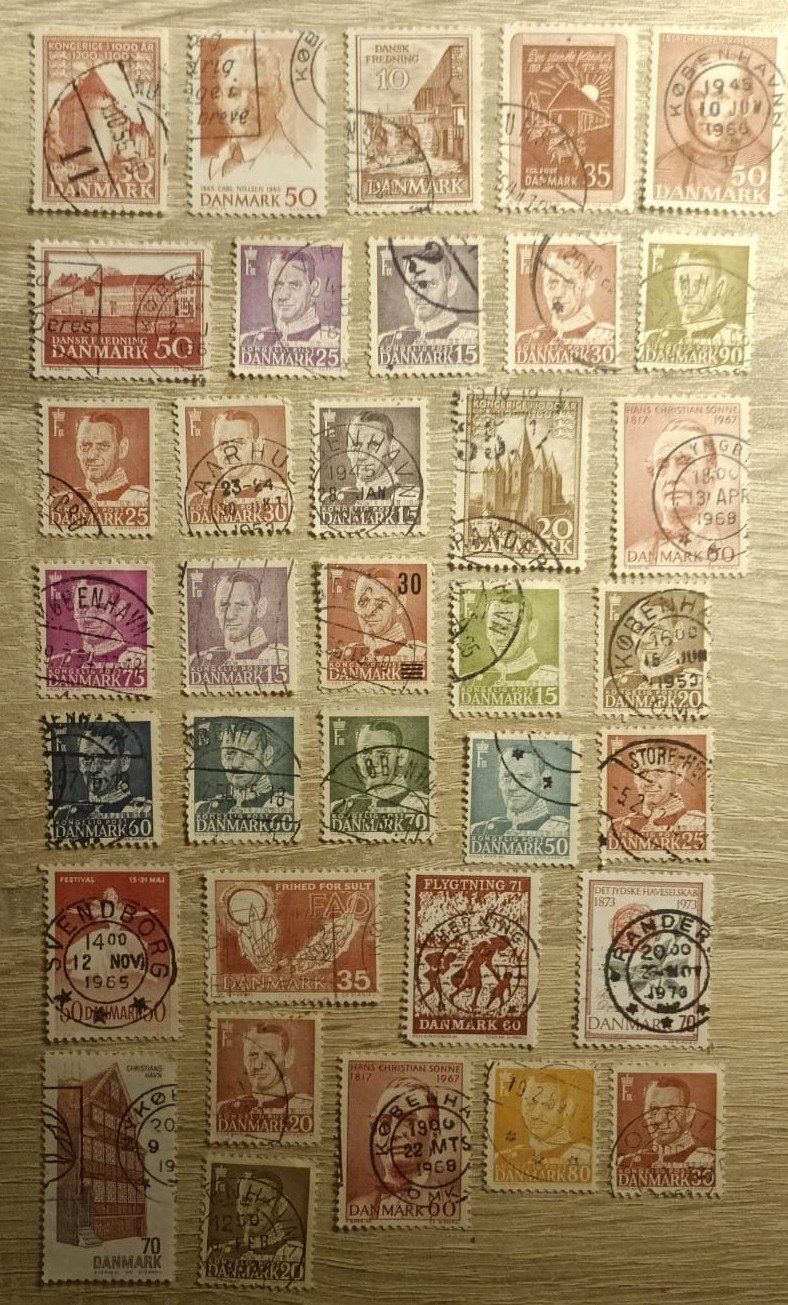 Alle Briefmarken: Lote sellos Dinamarca – Gebraucht aus Stein am Rhein von tom_fq6v
