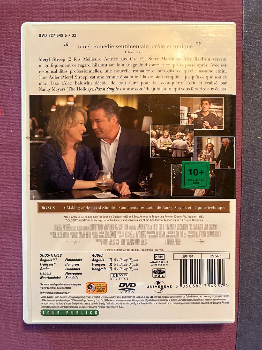 Alle DVDs: PAS SI SIMPLE (MERYL STREEP) – Gebraucht aus St-Cierges von Crisi53 1