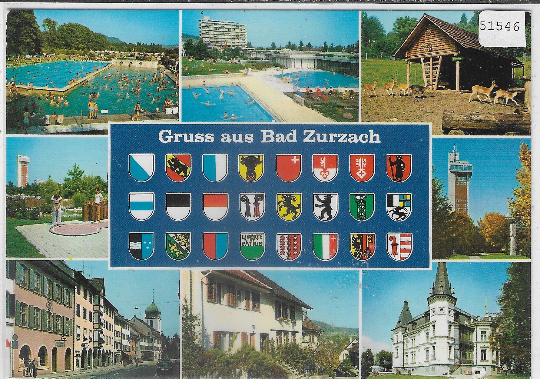 Cartoline postali: Gruss aus Bad Zurach - Multiview – Usato da Ettingen venduto da Kartenplanet
