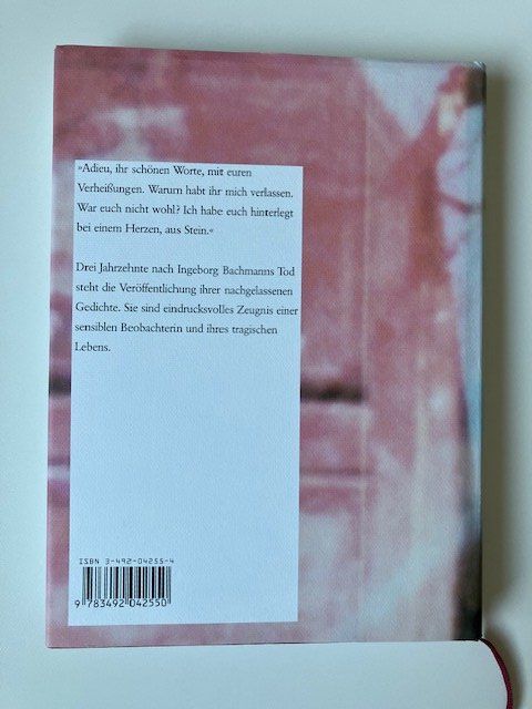 Bücher: Ingeborg Bachmann Unveröffentlichte Gedichte – Gebraucht aus Solothurn von Zsusanna 1
