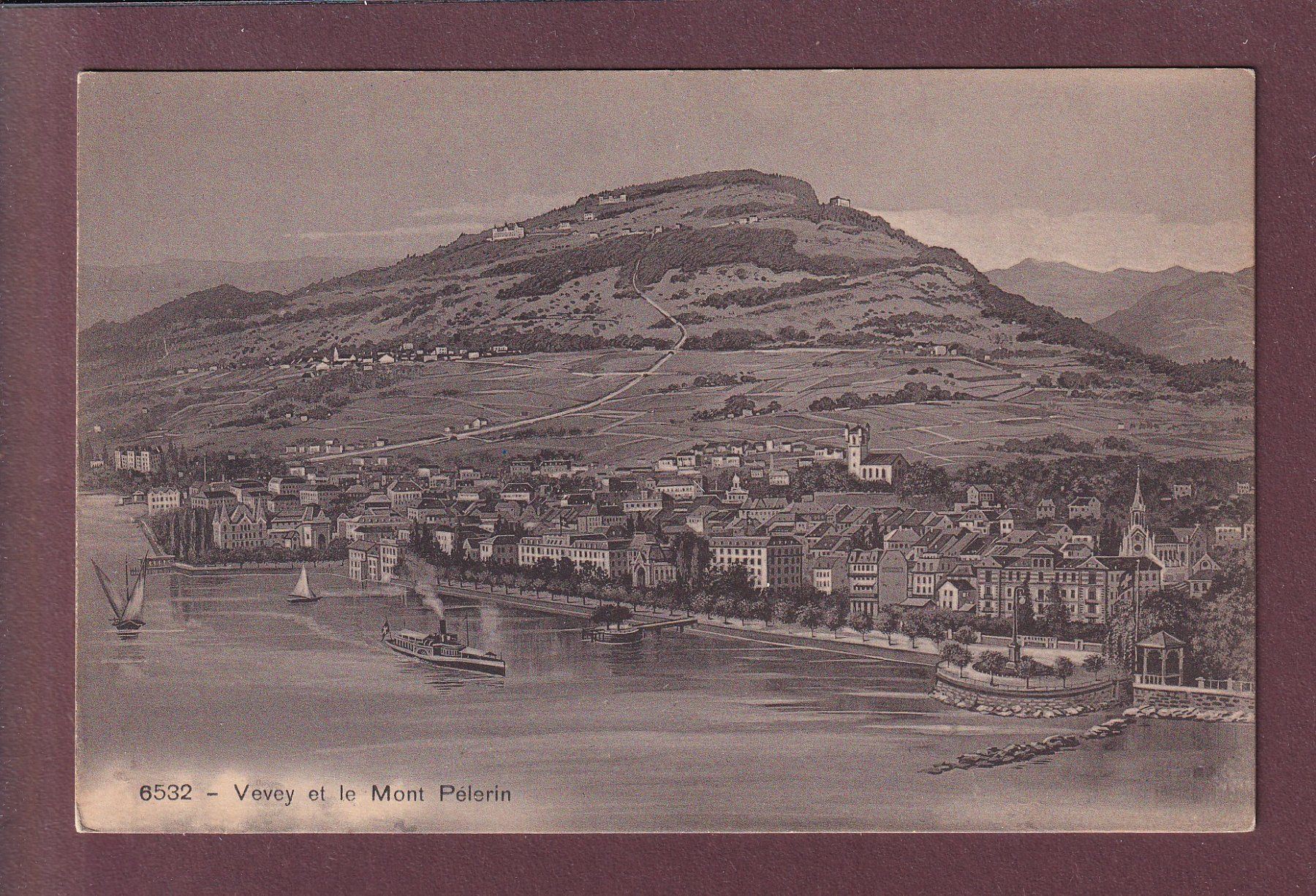 Cartoline postali: VEVEY - Mont Pelerin – Usato da Pully venduto da nicecards