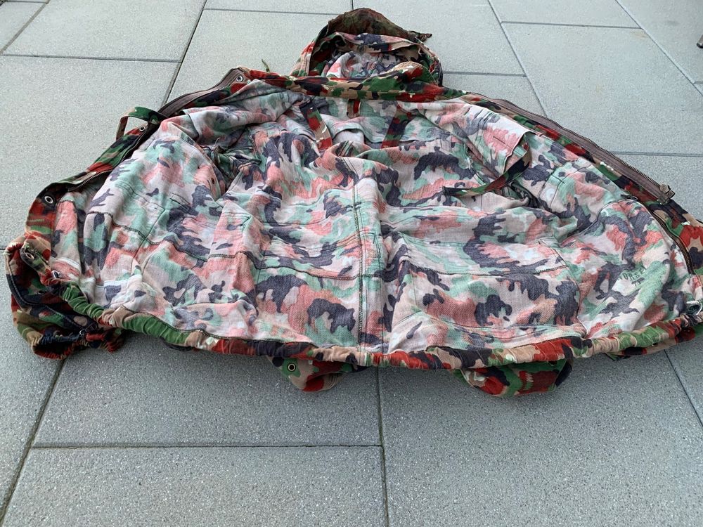 Alte Tarnanzug-Jacke vierfrucht Schweizer ArmeeMilitär Gr.52 | Kaufen ...