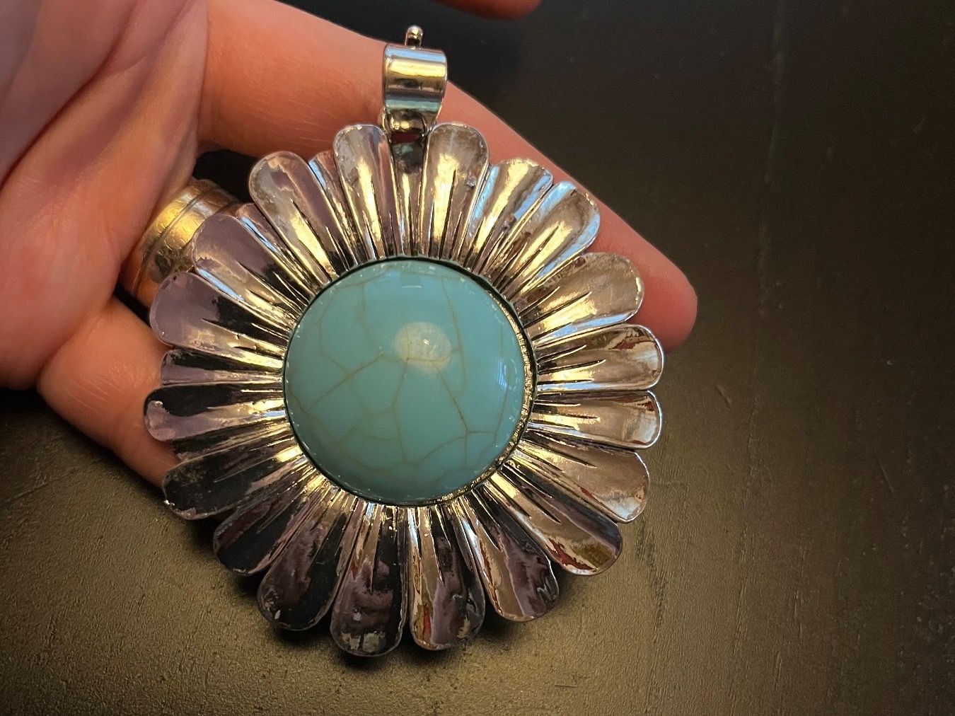 Ciondoli: Amulett/ Anhänger Blume mit Türkis – Nuovo (secondo la descrizione) da Gams venduto da Mariawicca 2