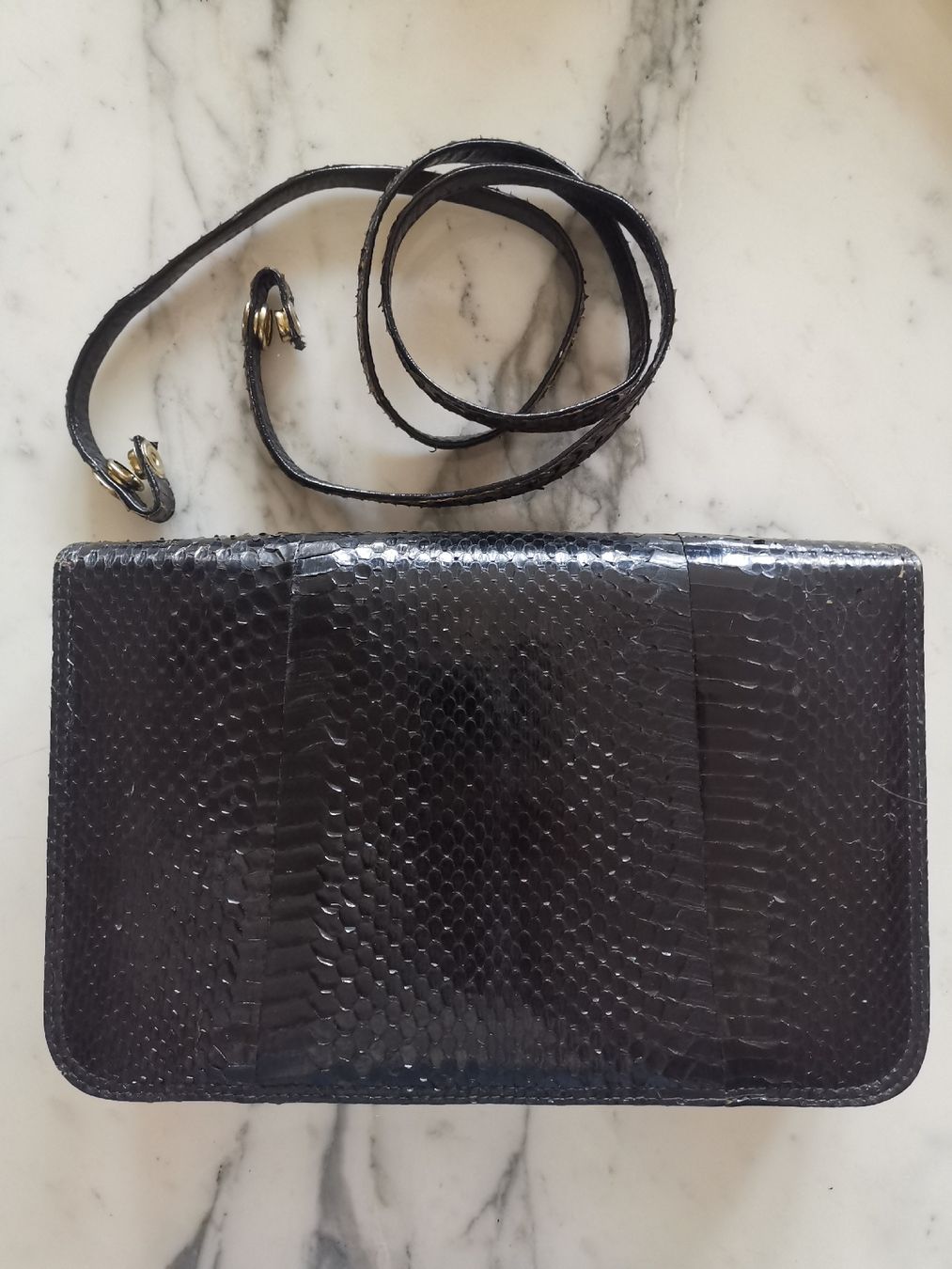 Borse da donna: Vintage Phytonleder Handtasche – Usato da Uerikon venduto da pink_flamingo