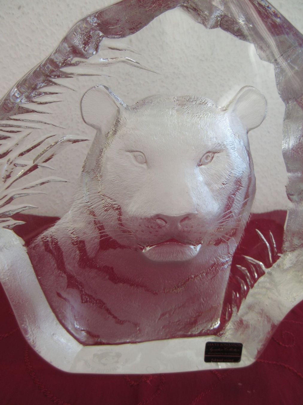 Statuette: Mats Jonasson - grosser Tigerkopf, selten – Usato da Binningen venduto da Oldfashion 1