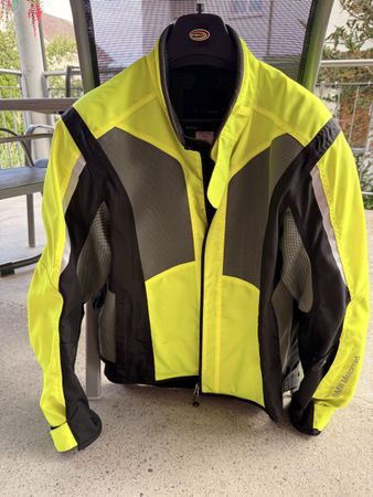 BMW Motorrad AirShell Jacke gelb schwarz Grösse 60