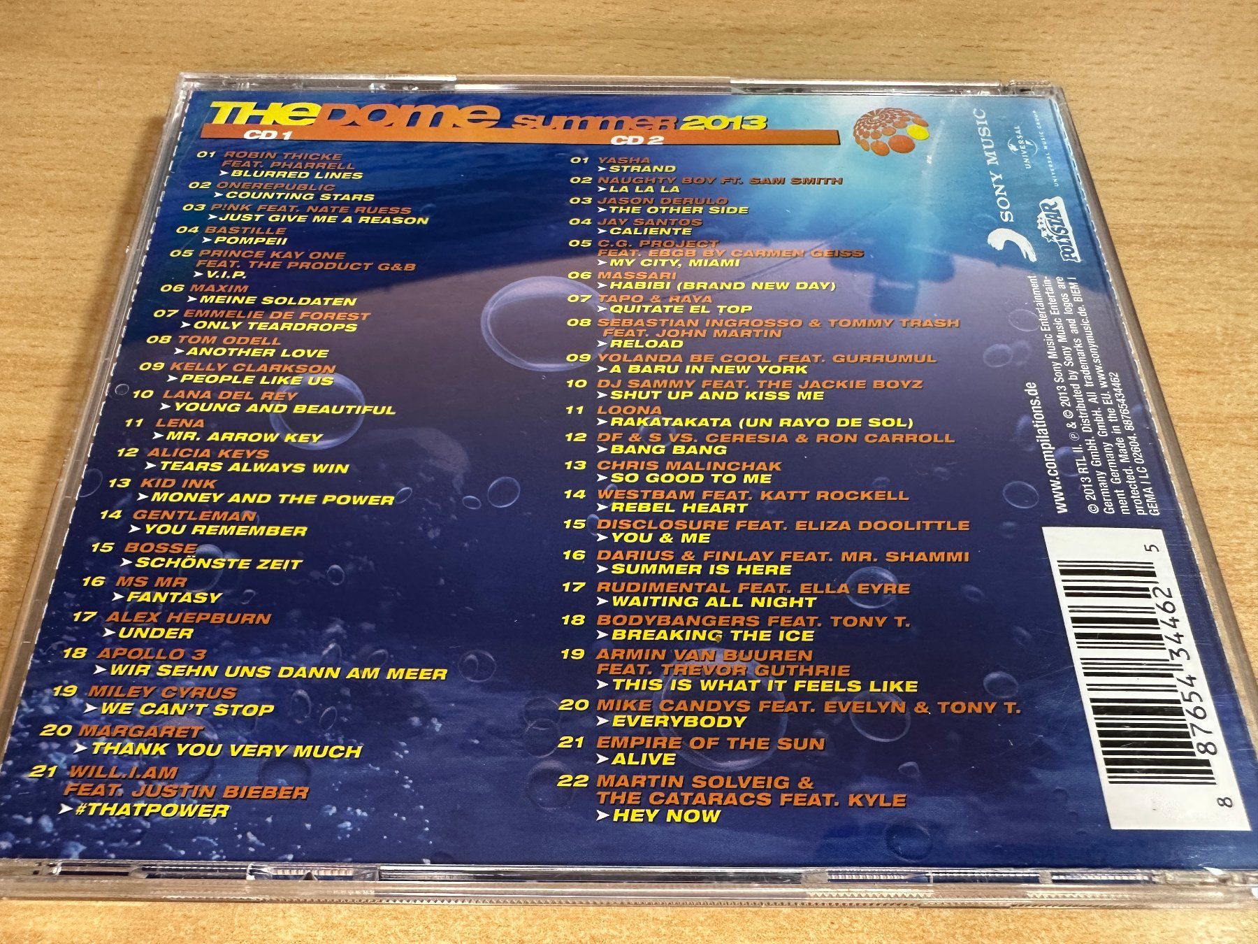 CD: X2 Various – The Dome Summer 2013 - 2 CD – Usato da Rikon im Tösstal venduto da Alpenmutz 1