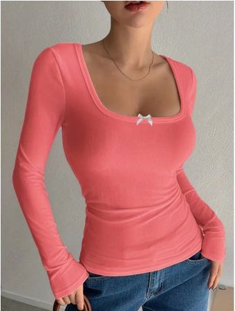 NEUES Langarmshirt orange Gr. XS - 224348