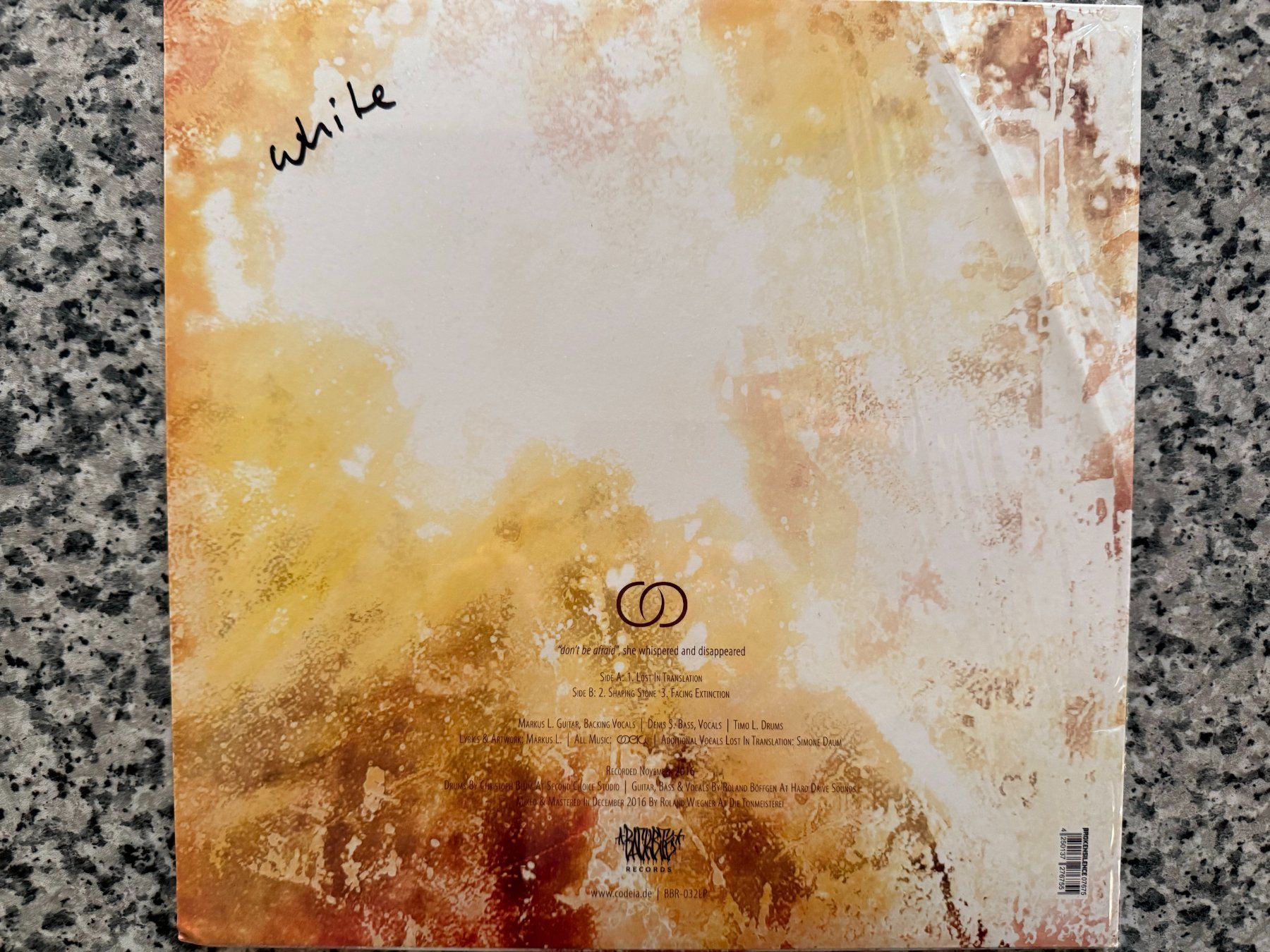 Vinyles: Codeia – "Don't Be Afraid" She Whispered And [LP DE 2017] – D'occasion à Tamins par Dark-Skull-Vinyl 1