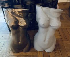 2er Set Torso Kerzenhalter Unikat für Sommer Deko